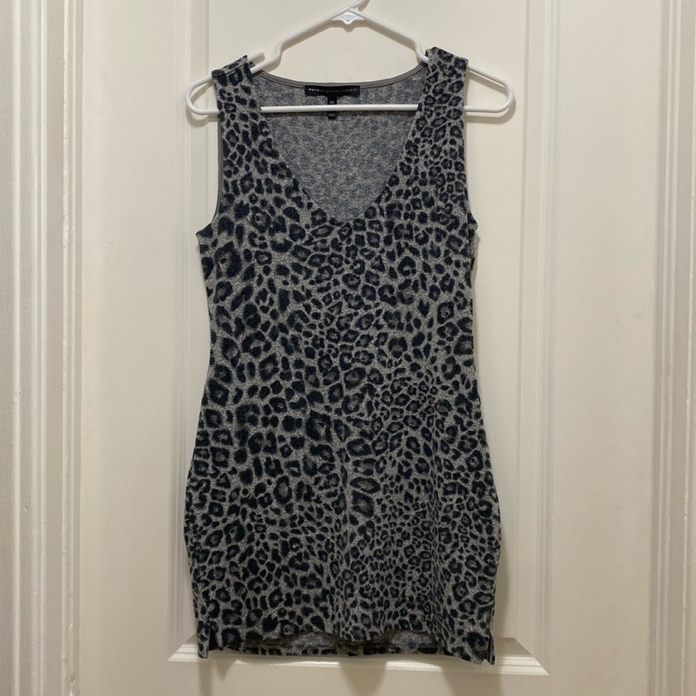 *White House Black Market leopard dress XS